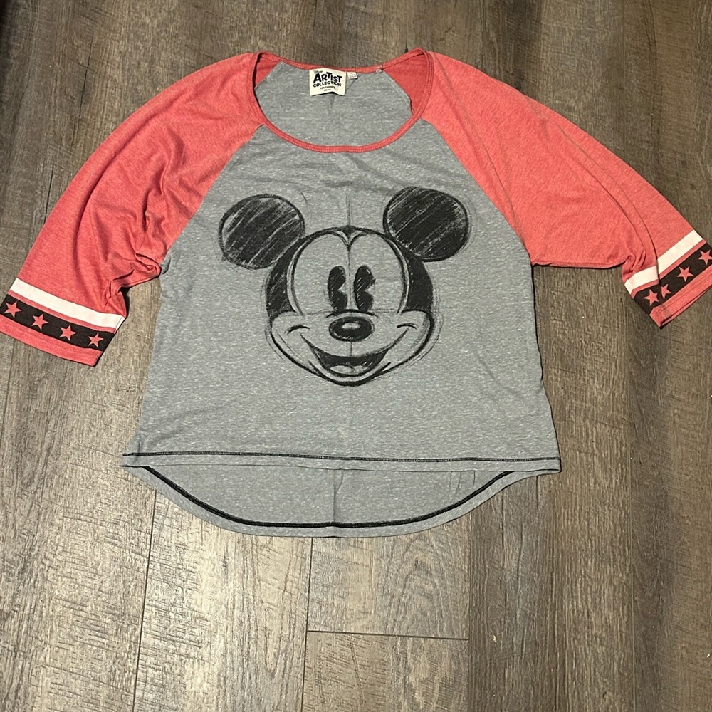 Disney Mickey Mouse 3/4 sleeve tshirt